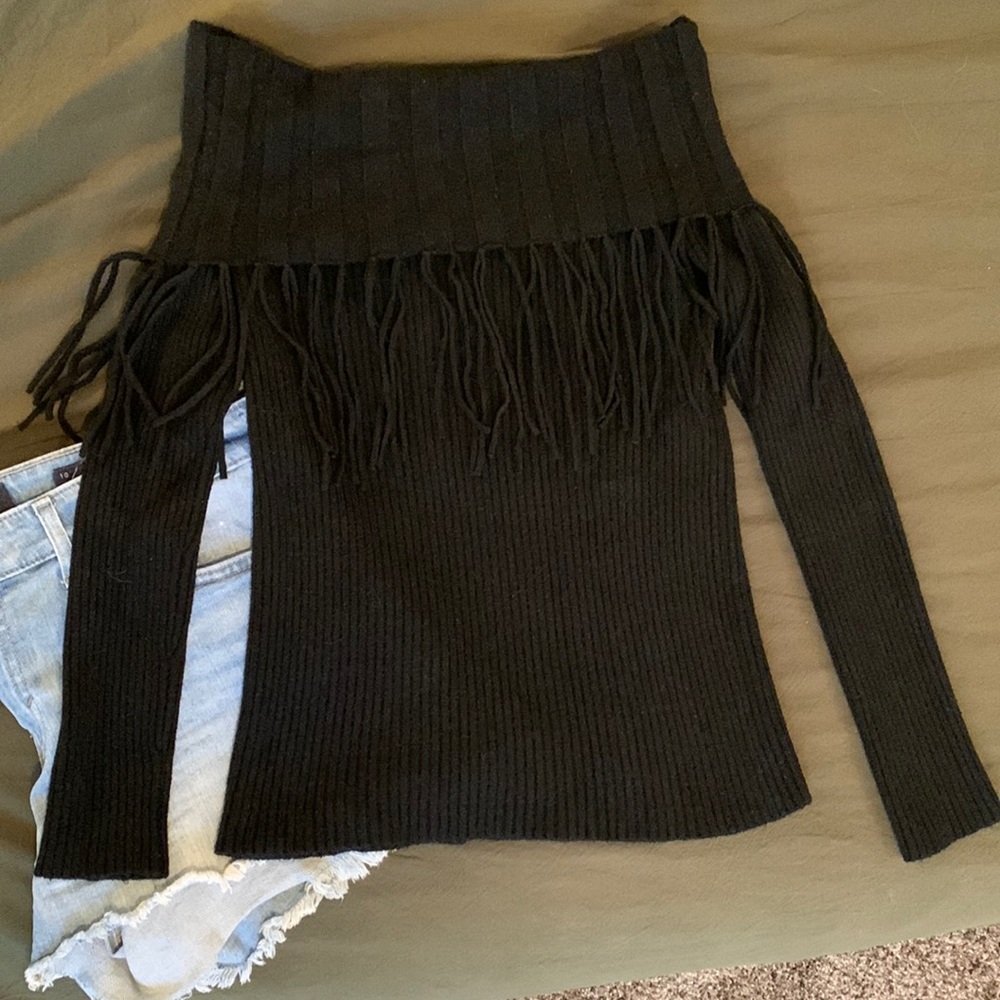 Lovestitch • Wild Soul Fringe Boatneck Sweater
